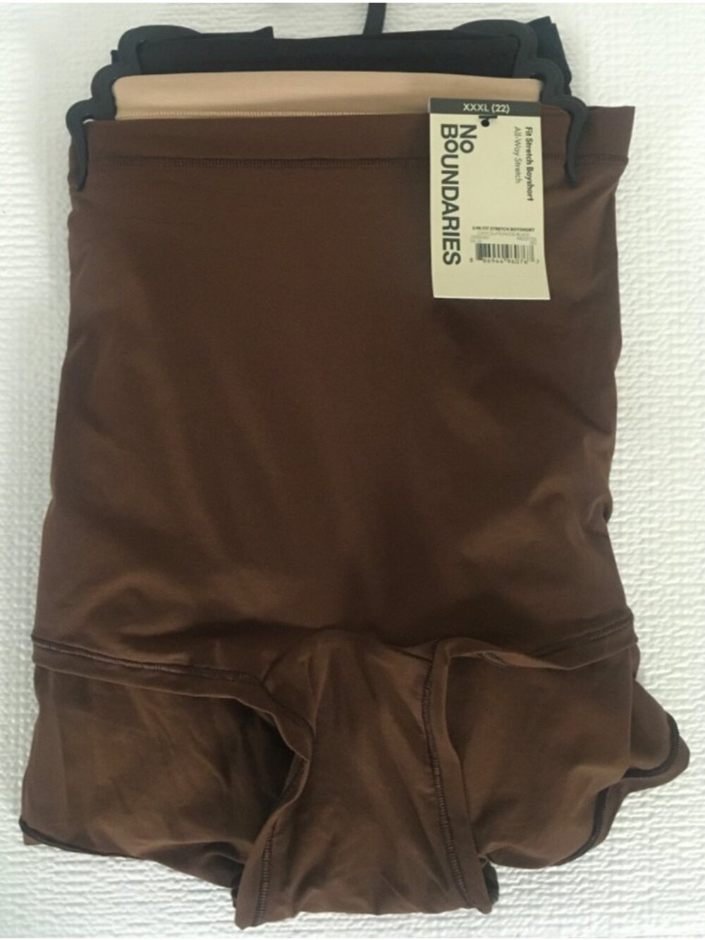 No Boundaries 3 Pack Boyshort Underwear Size XXXL 22 Brown Tan Black New w Tags